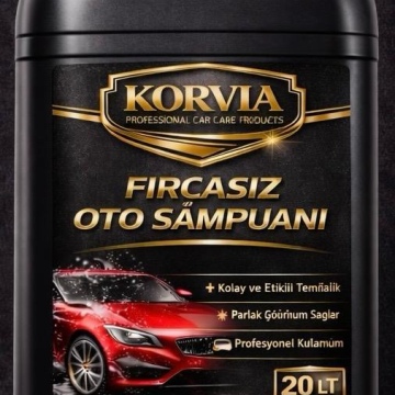 Korvia Gold Serisi Fırçasız Oto Şampuanı 20Lt